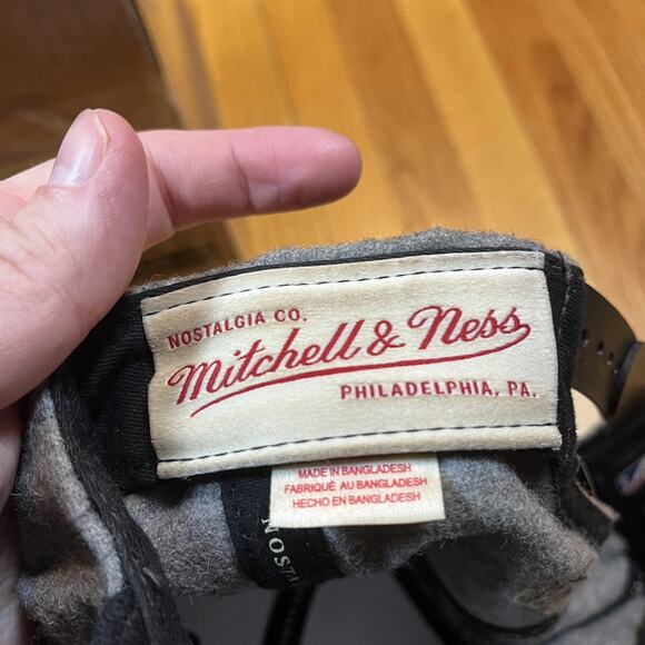 Golden State Warriors Mitchell & Ness Gray Wool Blend Hat Adjustable SnapBack - Picture 4 of 7